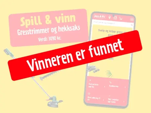 Vinneren - Bosch gresstrimmer og hekksaks