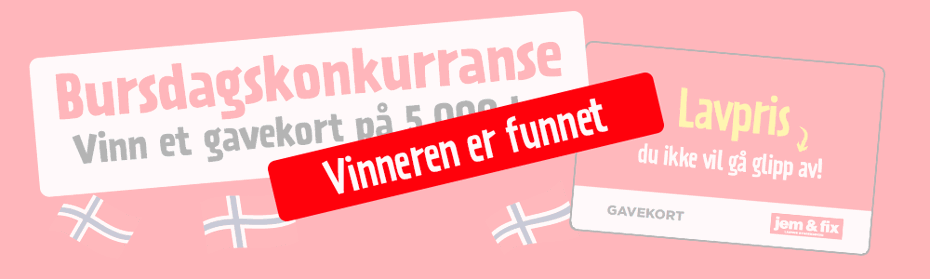Bursdagskonkurranse med gavekort