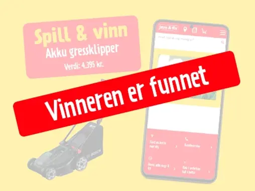 Vinneren - akku gressklipper