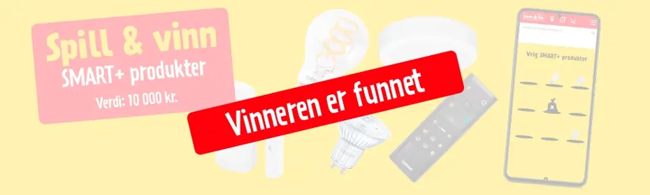 Banner Vinnersiden SMART+ produkter