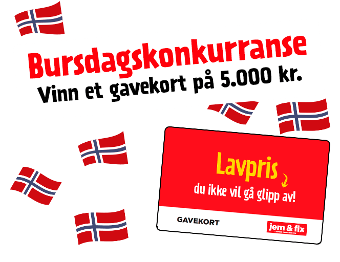 Bursdagskonkurranse med gavekort