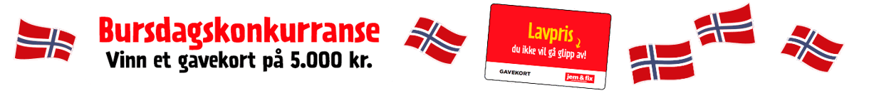 Bursdagskonkurranse med gavekort