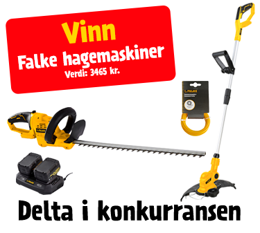 Vinn Falke hagemaskiner