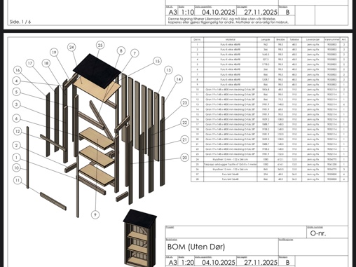Oppbevaringsboder ute til Lillemoen skole
